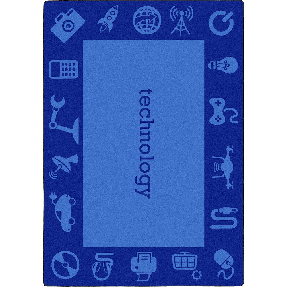 Kid Essentials STEAM 5'4" x 7'8" Area Rug in Color Technology