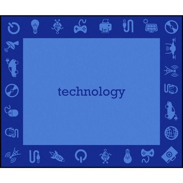 Kid Essentials STEAM 10'9" x 13'2" Area Rug in Color Technology
