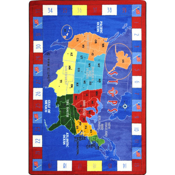 Kid Essentials STOPS 5'4" x 7'8" Area Rug in Color Multi