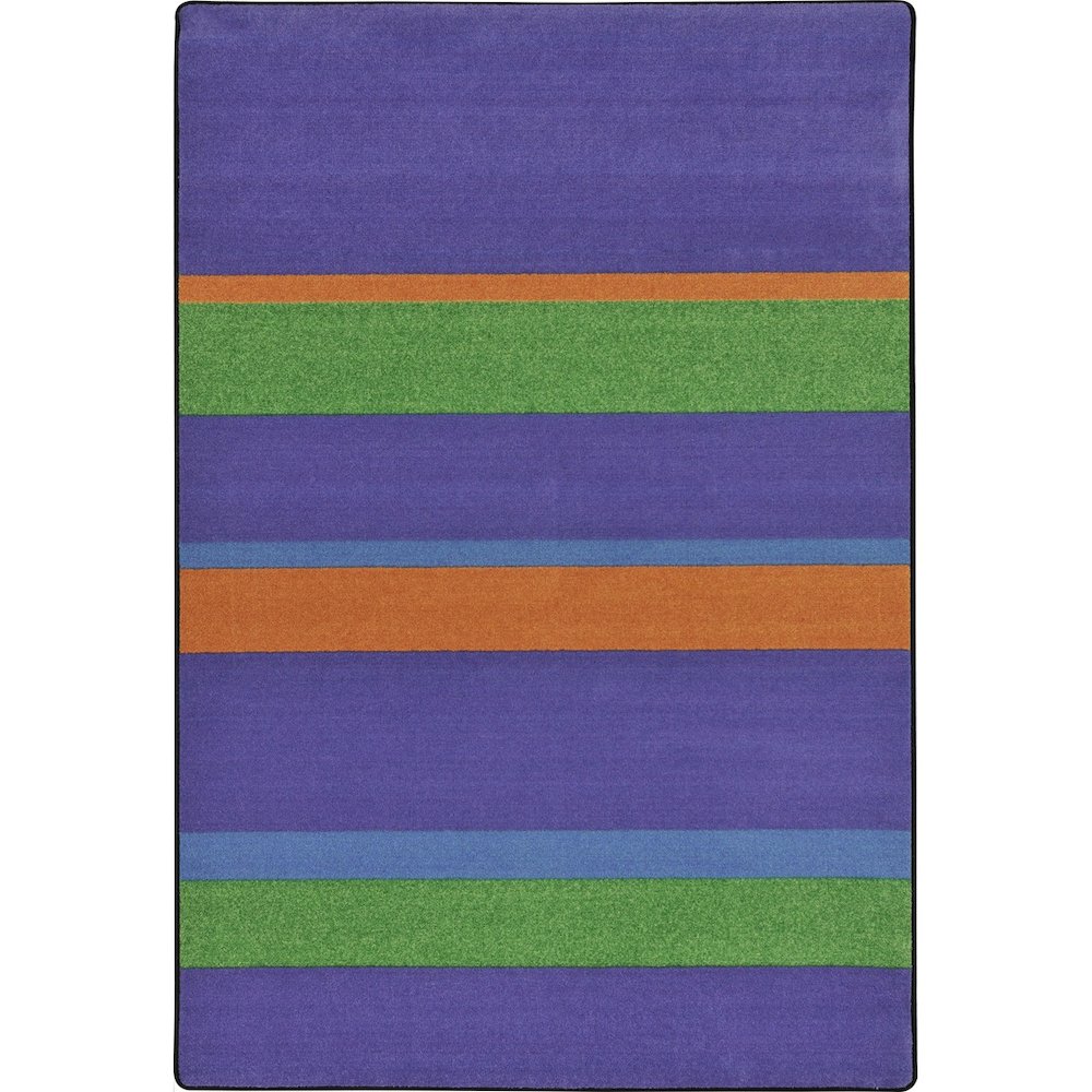 Kid Essentials Straight and Narrow 5'4" x 7'8" Area Rug in Color Violet