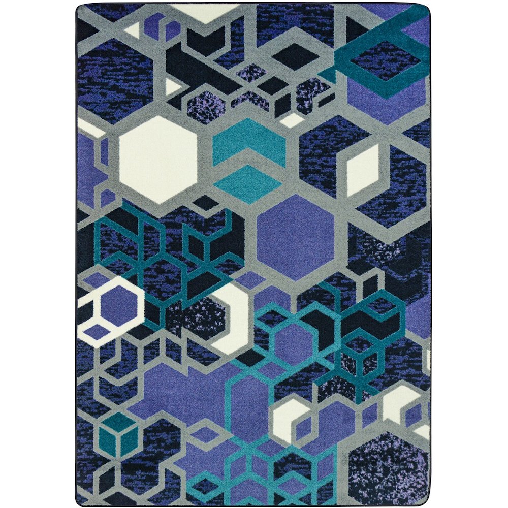 Kid Essentials Structured 5'4" x 7'8" Area Rug in Color Violet