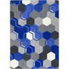 Kid Essentials Team Up 5'4" x 7'8" Area Rug in Color Blue