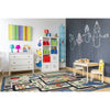 Kid Essentials Tiny Town 5'4" x 7'8" Area Rug in Color Pewter