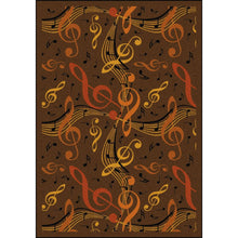 Kid Essentials Virtuoso 3'10" x 5'4" Area Rug in Color Brown