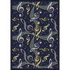 Kid Essentials Virtuoso 3'10" x 5'4" Area Rug in Color Navy