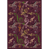 Kid Essentials Virtuoso 3'10" x 5'4" Area Rug in Color Plum