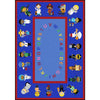 Kid Essentials We Work Together 5'4" x 7'8" Area Rug in Color Multi