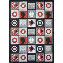 Kid Essentials Wired 3'10" x 5'4" Area Rug in Color Red