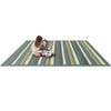 Kid Essentials Yipes Stripes 3'10" x 5'4" Area Rug in Color Soft