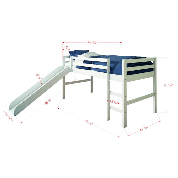 TENT BED WHITE W/BLUE TENT KIT