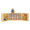 20 Cubbie-Tray Triple Fold-n-Lock - with Clear Trays