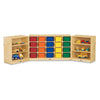 20 Cubbie-Tray Triple Fold-n-Lock - with Clear Trays