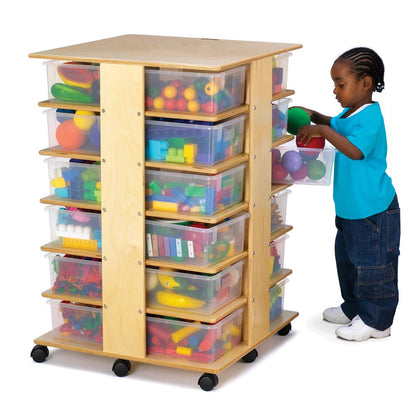 24 Tub Tower - with Clear Tubs