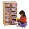 10 Cubbie-Tray Mobile Unit - with Colored Trays