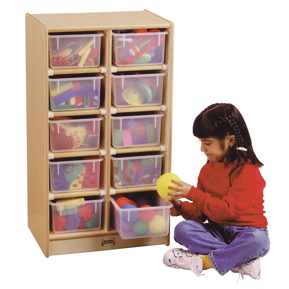 10 Cubbie-Tray Mobile Unit - with Colored Trays