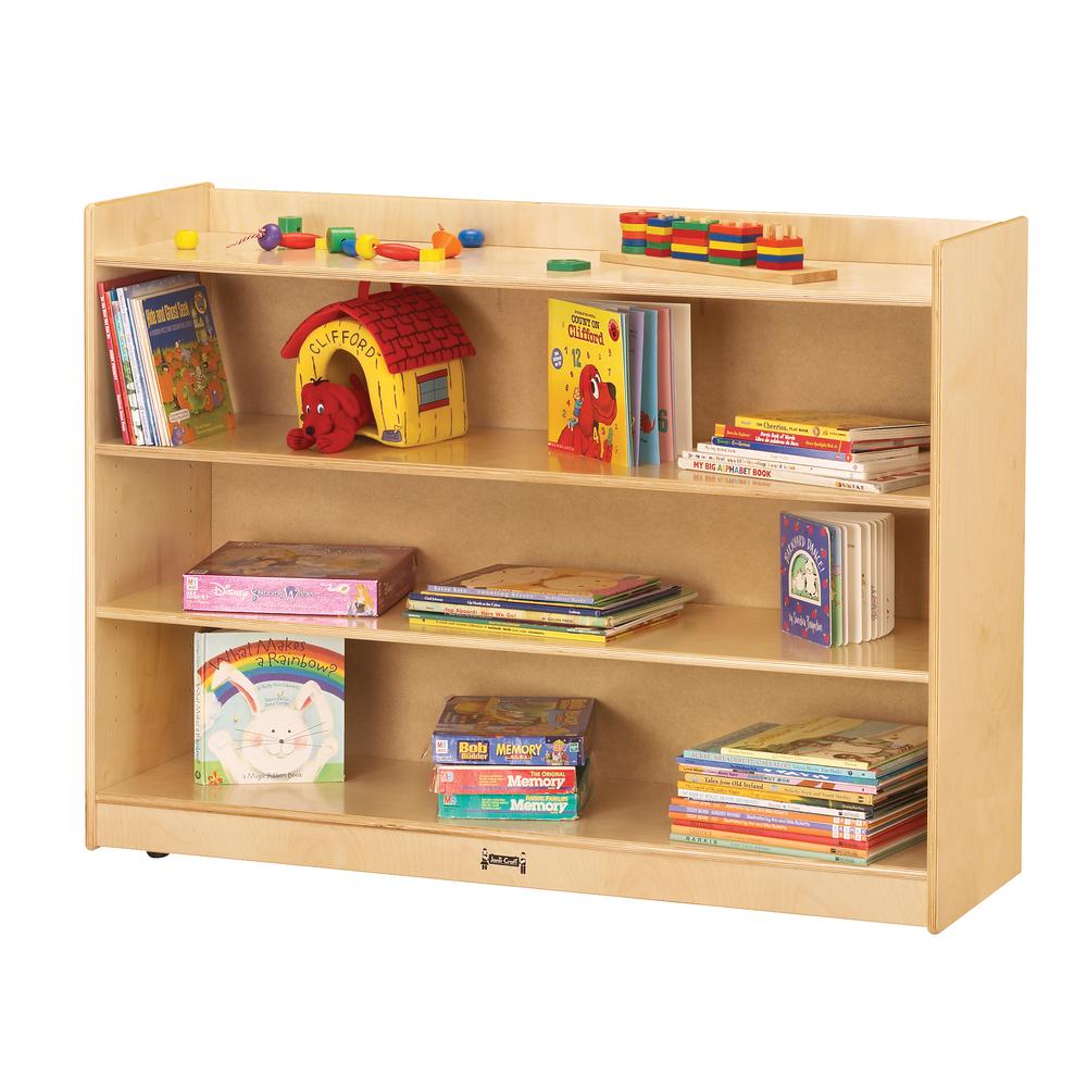 Adjustable Mobile Bookcase with Lip
