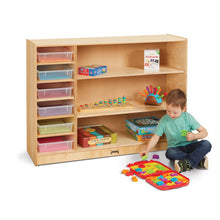 Adjustable Combo Mobile Straight-Shelf - with clear Paper-Trays