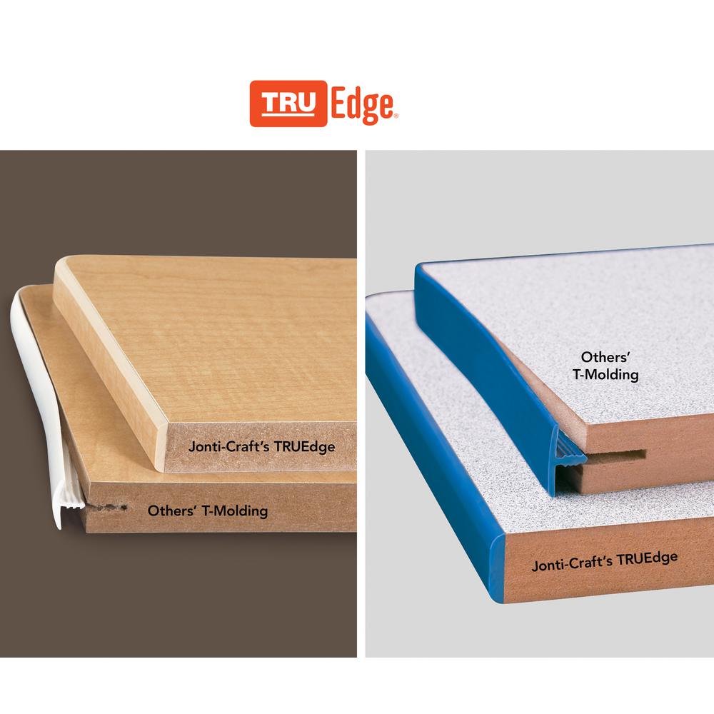 Berries® Rectangle Dry Erase Table - 48" x 30", Mobile - Write-n-Wipe/Black/Black