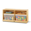 Jonti-Craft® Toddler Jumbo Tote Storage – with Clear Totes + Lids