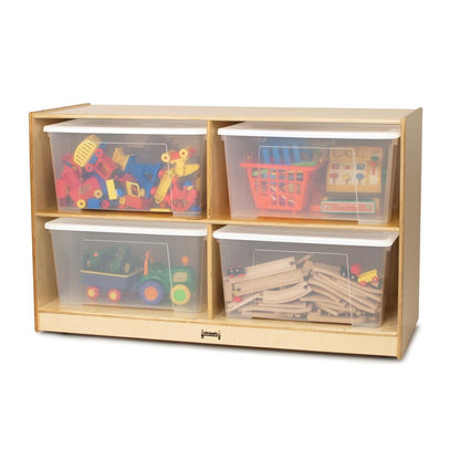 Jumbo Tote Storage – with Clear Jumbo Totes + Lids