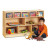 Low Combo Mobile Storage Unit - with Clear Bins