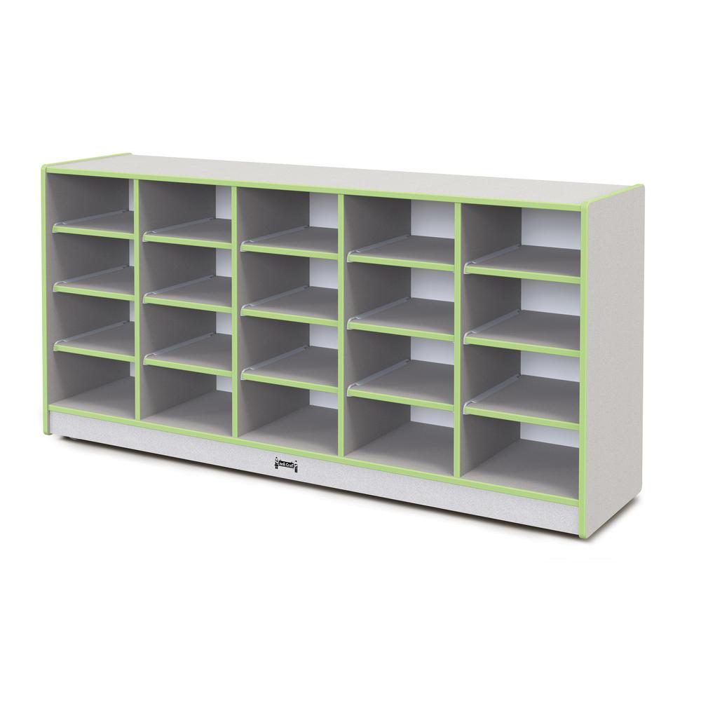 20 Tub Mobile Storage - with Tubs Key Lime