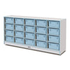 20 Tub Mobile Storage - with Tubs Coastal Blue