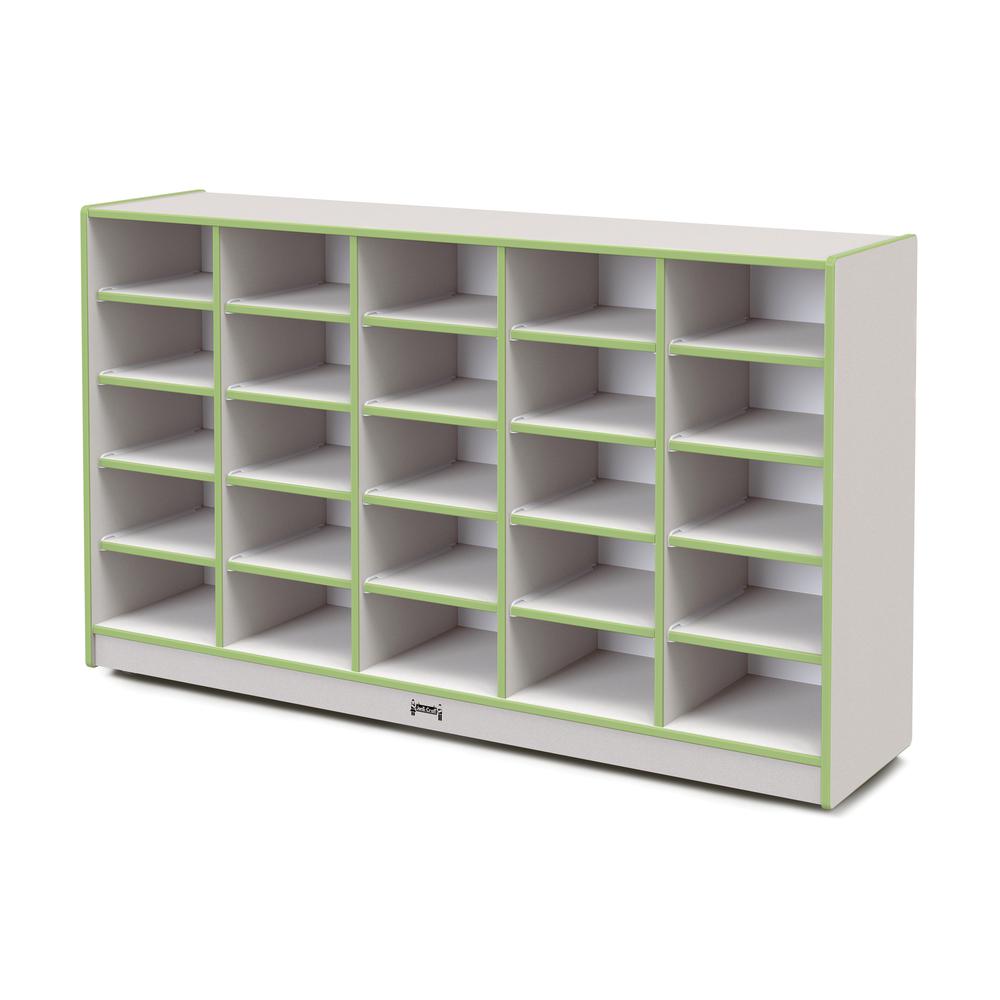 25 Tub Mobile Storage - with Tubs Key Lime