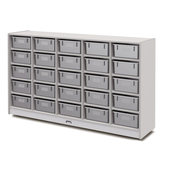 25 Tub Mobile Storage - with Tubs Grey