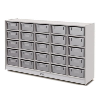 25 Tub Mobile Storage - with Tubs Grey