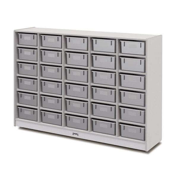 30 Tub Mobile Storage - with Tubs Gray