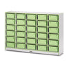 30 Tub Mobile Storage - with Tubs Key Lime