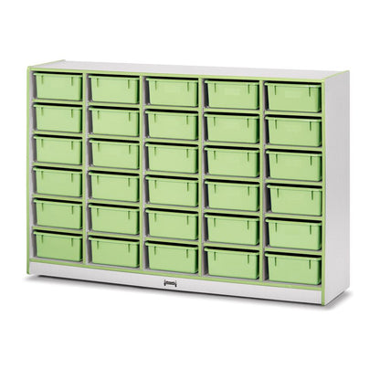 30 Tub Mobile Storage - with Tubs Key Lime
