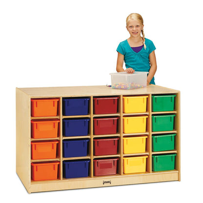 Double-Sided Island – 40 Cubbie-Tray - without Trays