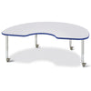 Kidney Activity Table - 48" X 72", Mobile - Gray/Purple/Gray
