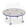 Round Activity Table - 42" Diameter, Mobile - Gray/Blue/Gray