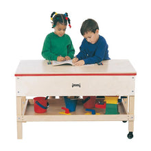 Sensory Table with Shelf, Brown Color
