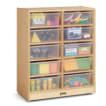 10 Tub Mobile Storage - with Clear Tubs