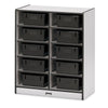 10 Tub Mobile Storage - with Colored Tubs