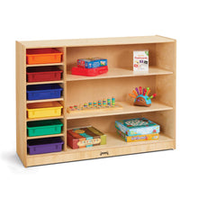 Adjustable Combo Mobile Straight-Shelf - with colored Paper-Trays