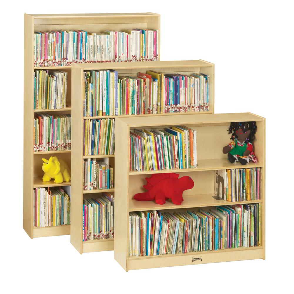 Tall Bookcase, Natural Wood Color