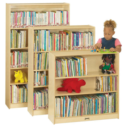 Tall Bookcase, Natural Wood Color