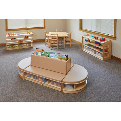 Jonti-Craft® Read-a-Round Couch - Wheat