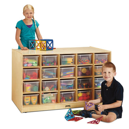 Double-Sided Island – Single + 20 Cubbie-Tray - without Trays