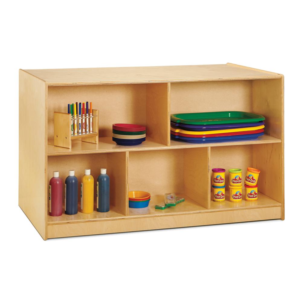 Double-Sided Island – Single + 20 Cubbie-Tray - with Colored Trays