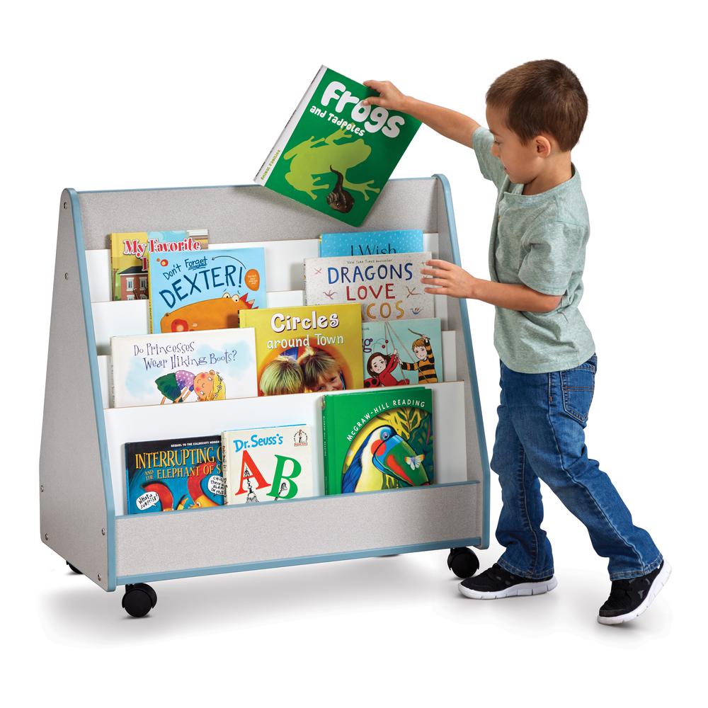 Double Sided Pick-a-Book Stand - Mobile, Coastal Blue