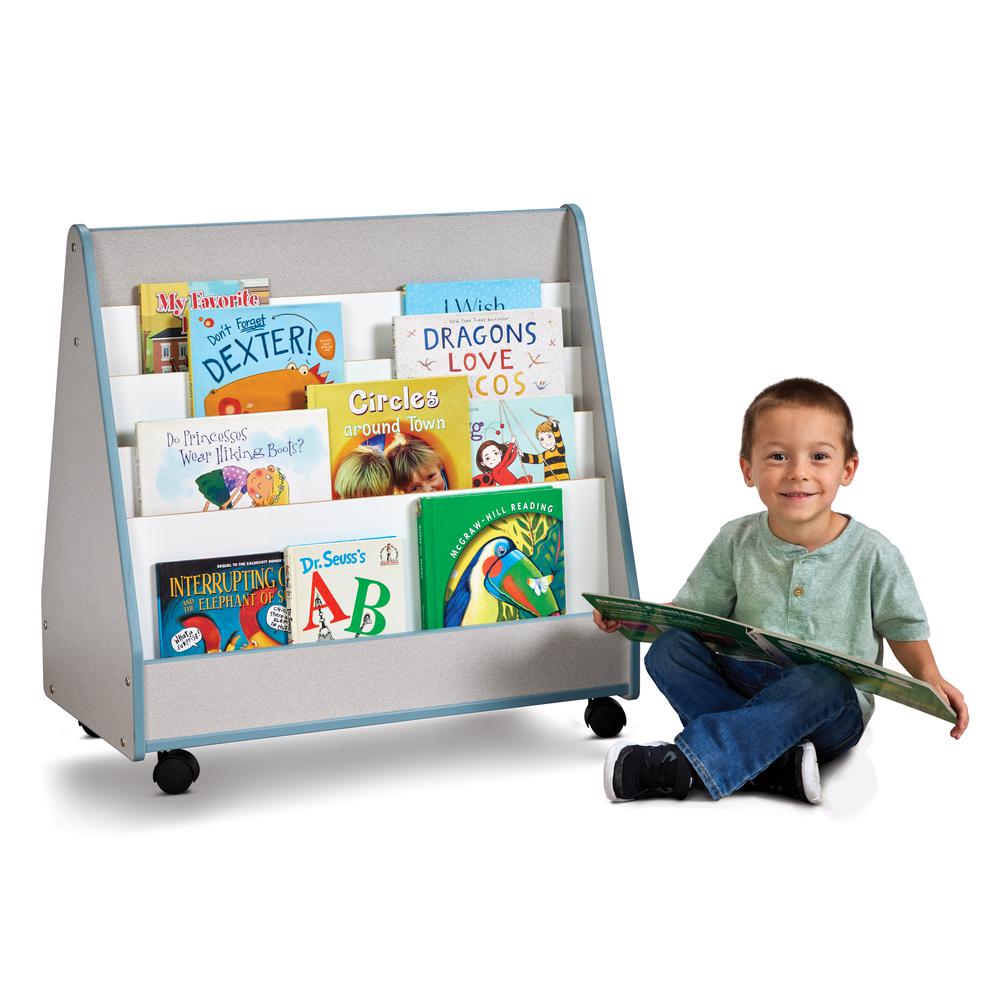 Double Sided Pick-a-Book Stand - Mobile, Coastal Blue