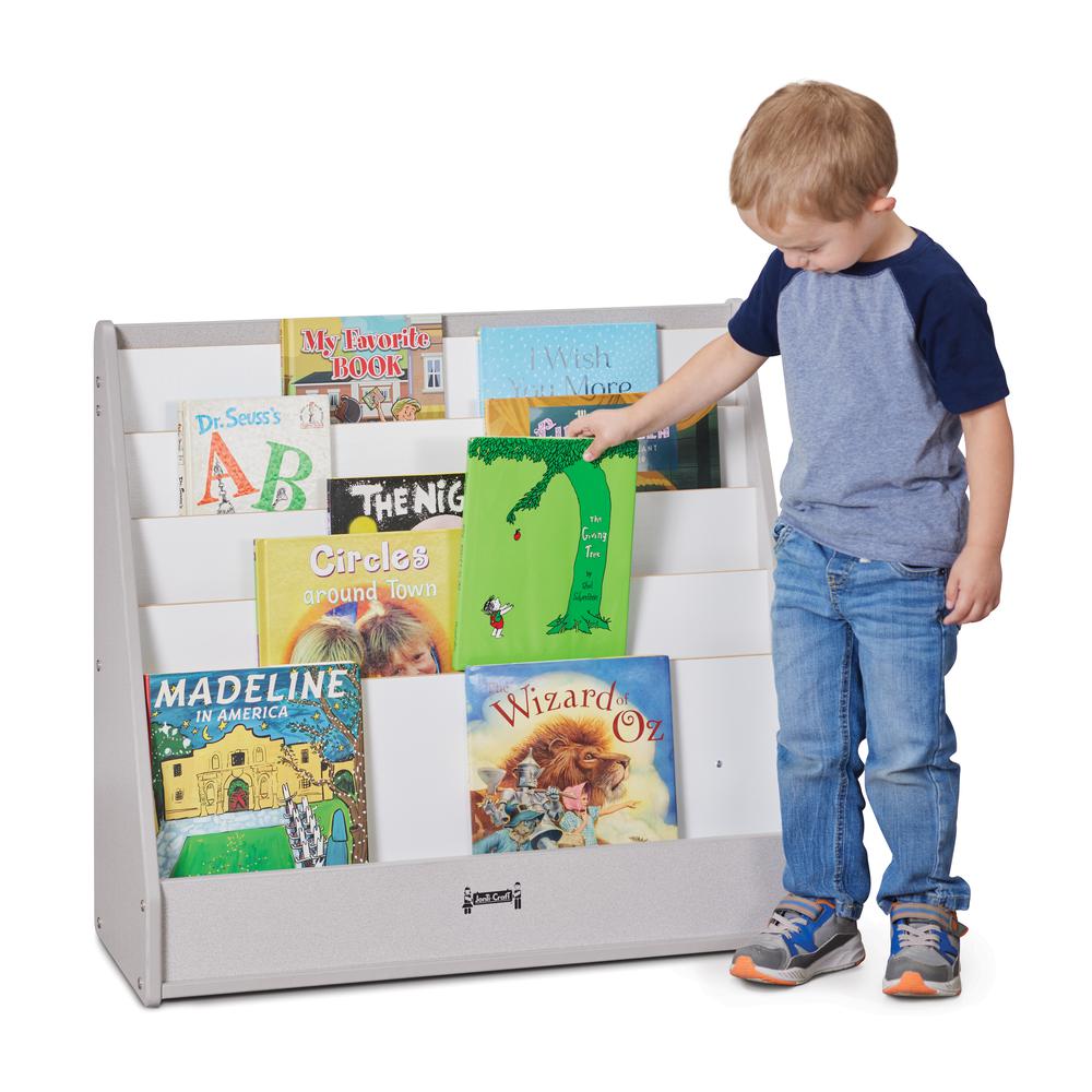 Flushback Pick-a-Book Stand, Grey