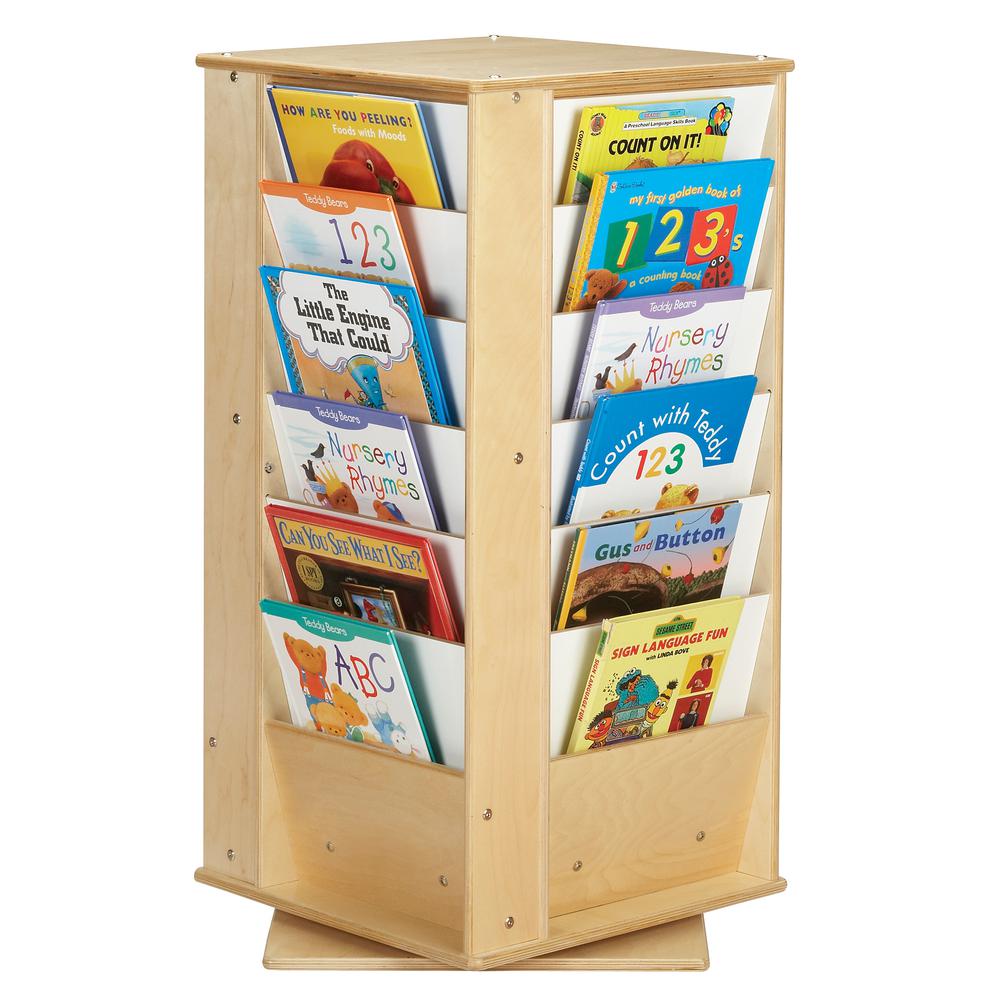 Revolving Small Literacy Tower, Yellow Color