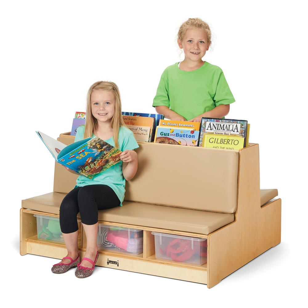 Jonti-Craft® Read-a-Round Couch - Wheat